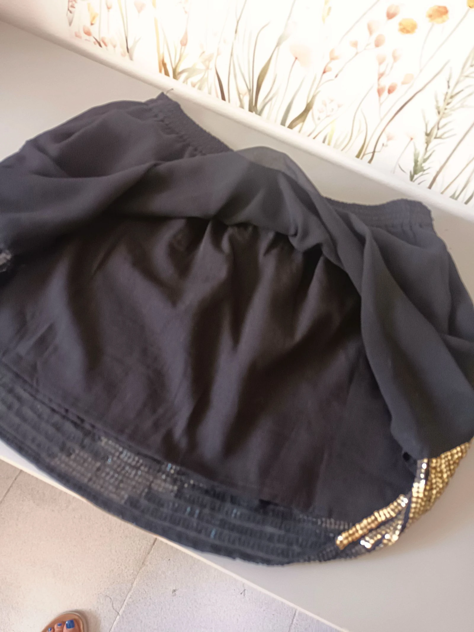 Spectaculaire mini-rok met pailletten en strass T.S – photo 6